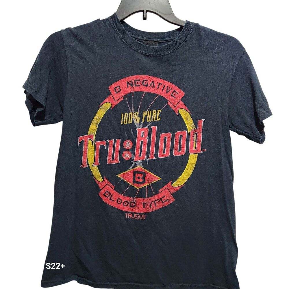 True Blood HBO Graphic Tee Black Mens Small Vintage Style TV Show Shirt